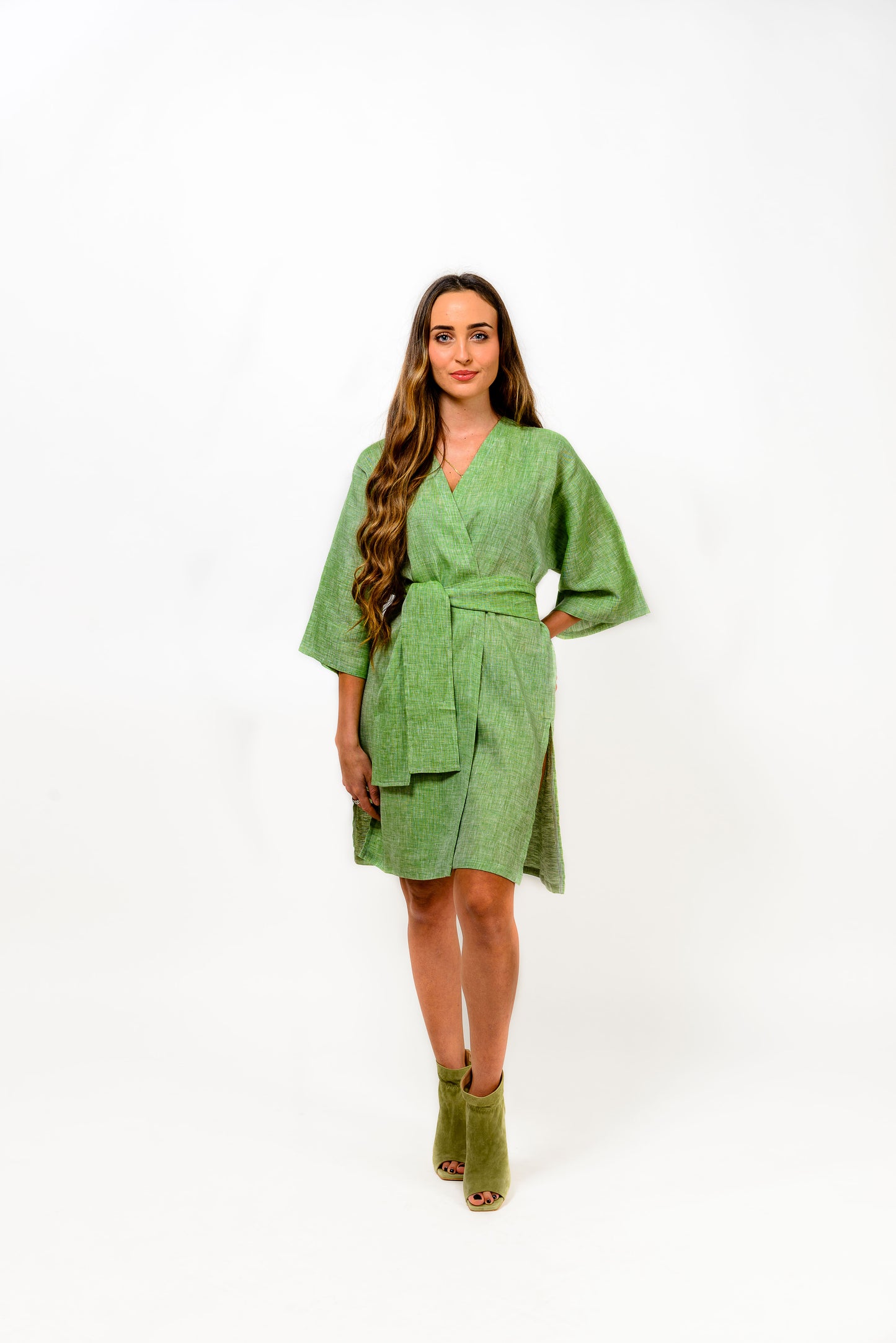 Camicia, Kimono e Pantalone 100% lino 100% Made in Italy telefono e prenotazioni +39 3343961083