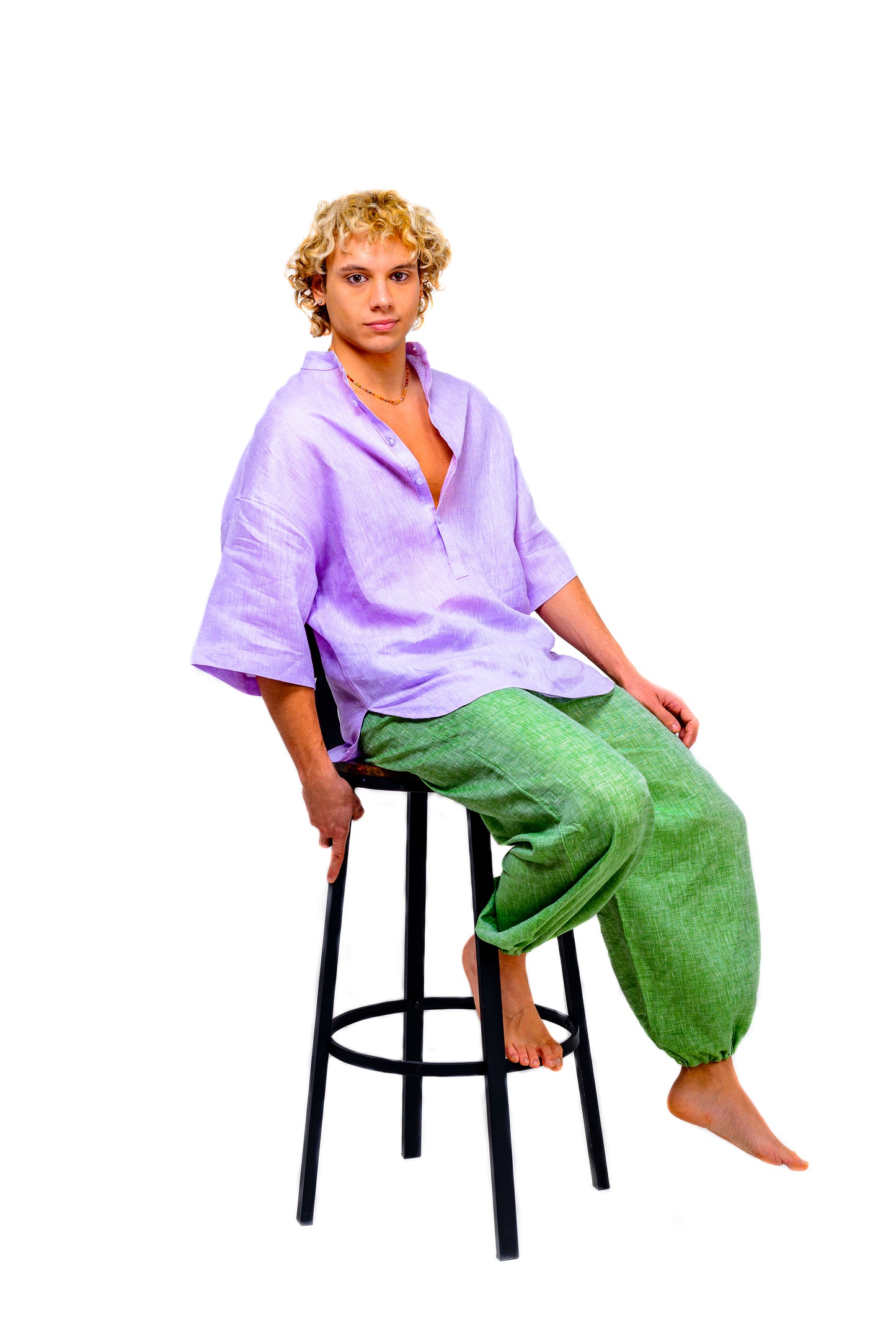 Camicia, Kimono e Pantalone 100% lino 100% Made in Italy telefono e prenotazioni +39 3343961083